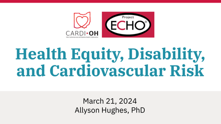 Health Equity, Disability, and Cardiovascular Risk