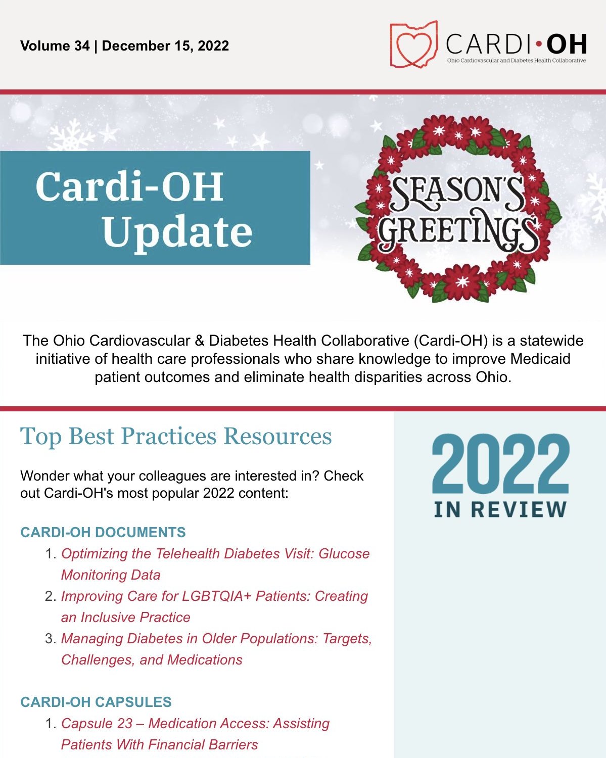 Cardi-OH Update Volume 34