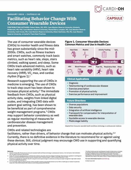 Capsule 40 - Facilitating Behavior Change With Consumer Wearable Devices