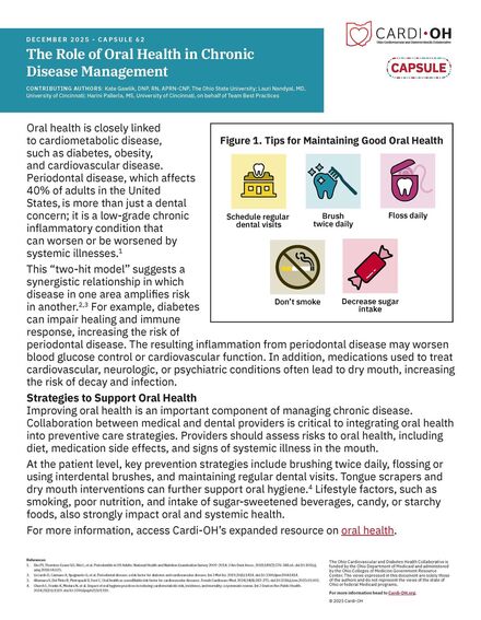 Capsule 62 - The Role of Oral Health in Chronic Disease Management