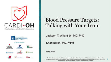 Blood Pressure Targets: Talking with Your Team