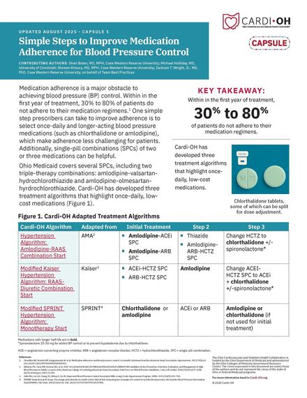Capsule 1 - Simple Steps to Improve Medication Adherence for Blood Pressure Control
