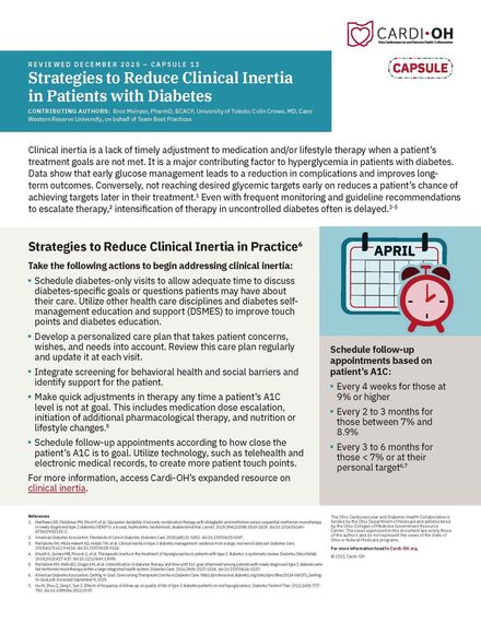 Capsule 13 - Strategies to Reduce Clinical Inertia in Patients With Diabetes