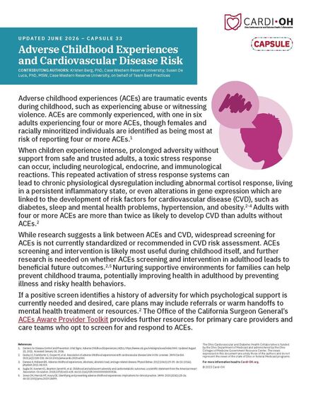 Capsule 33 - Adverse Childhood Experiences and Cardiovascular Disease Risk