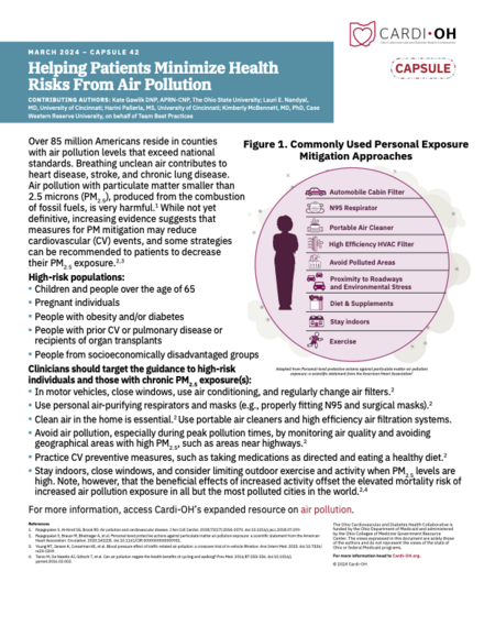 Capsule 42 - Helping Patients Minimize Health Risks From Air Pollution 