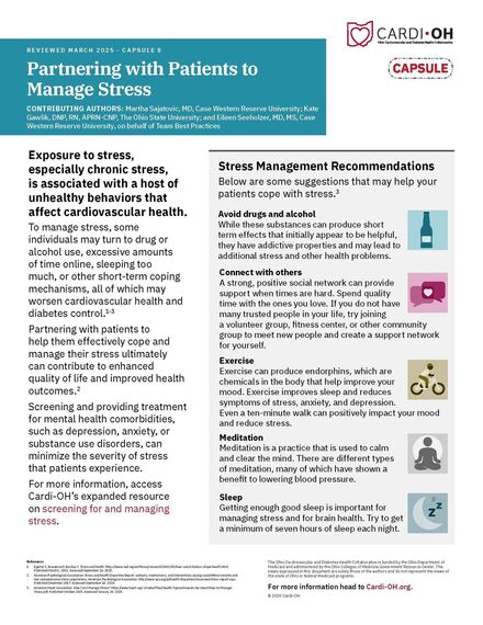 Capsule 8 - Partnering With Patients to Manage Stress