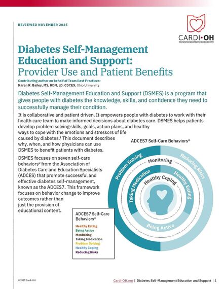 Diabetes Self-Management Education and Support: Provider Use and Patient Benefits