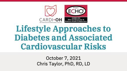 Lifestyle Approaches to Diabetes and Associated Cardiovascular Risks