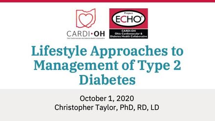 Lifestyle Approaches to Management of Type 2 Diabetes
