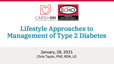 Lifestyle Approaches to Management of Type 2 Diabetes