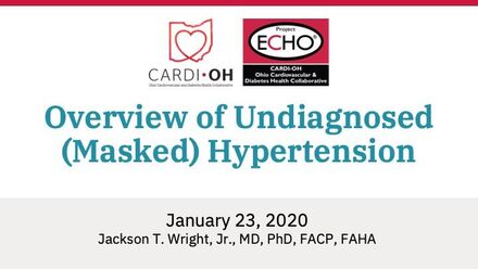 Overview of Undiagnosed (Masked) Hypertension