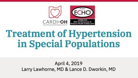 Treatment of Hypertension in Special Populations