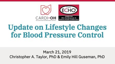 Update on Lifestyle Changes for Blood Pressure Control