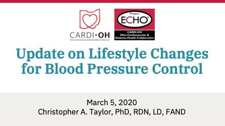 Update on Lifestyle Changes for Blood Pressure Control