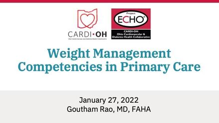 Weight Management Competencies in Primary Care