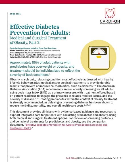 Effective Diabetes Prevention for Adults: Medical and Surgical Treatment of Obesity, Part 2