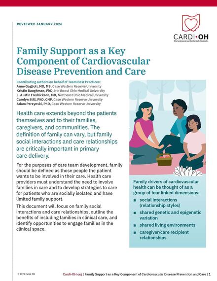 Family Support as a Key Component of Cardiovascular Disease Prevention and Care