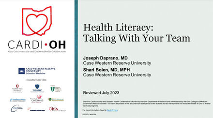Health Literacy: Talking with Your Team