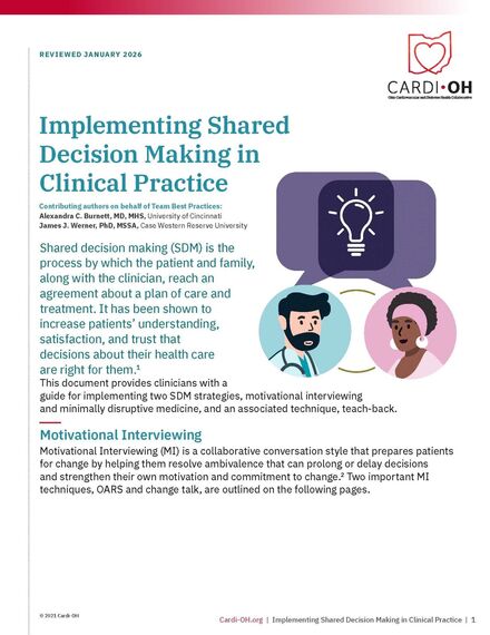 Implementing Shared Decision Making in Clinical Practice