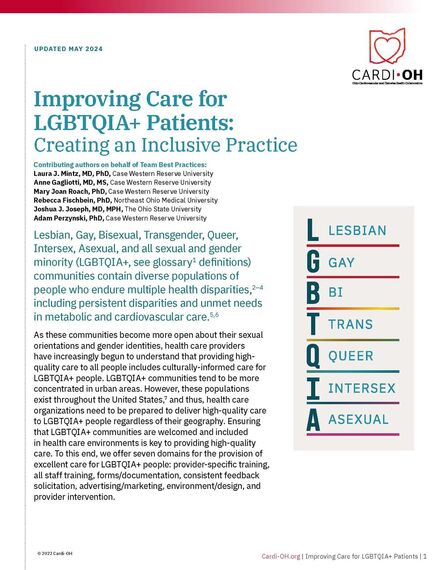 Improving Care for LGBTQIA+ Patients: Creating an Inclusive Practice