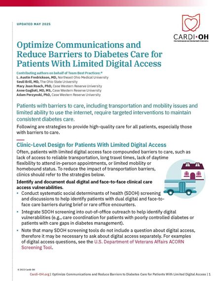 Optimize Communications and Reduce Barriers for Patients With Limited Digital Access
