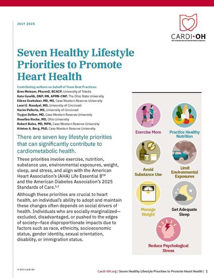 Seven Healthy Lifestyle Priorities to Promote Heart Health