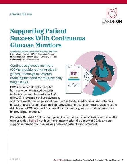 Supporting Patient Success With Continuous Glucose Monitors