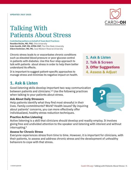Talking With Patients About Stress