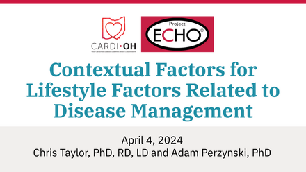 Contextual Factors for Lifestyle Factors Related to Disease Management